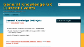 What Generalknowledgegk.com website looked like in 2016 (9 years ago)