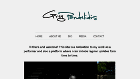 What Gregpandelidis.com website looked like in 2016 (8 years ago)