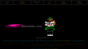 What Genieads.com website looked like in 2016 (8 years ago)