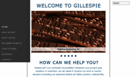 What Gillespiecorp.com website looked like in 2016 (8 years ago)