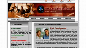 What Globalsoftsolutions.in website looked like in 2016 (8 years ago)