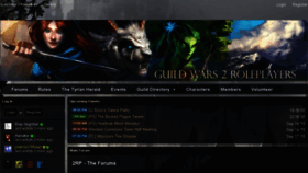 What Guildwars2roleplayers.com website looked like in 2016 (8 years ago)