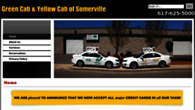 What Greenandyellowcab.com website looked like in 2016 (8 years ago)