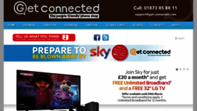 What Get-connected.com website looked like in 2016 (8 years ago)