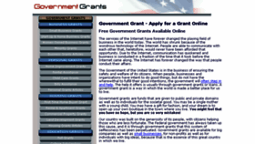 What Governmentgrants.us website looked like in 2016 (8 years ago)