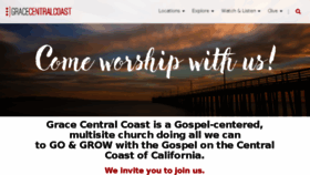 What Gracecentralcoast.org website looked like in 2016 (8 years ago)
