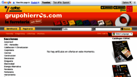 What Grupohierros.com website looked like in 2016 (8 years ago)