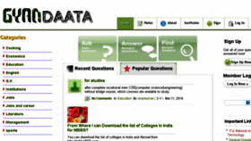 What Gyandaata.com website looked like in 2016 (8 years ago)