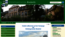 What Gemeinde-biederitz.eu website looked like in 2016 (8 years ago)