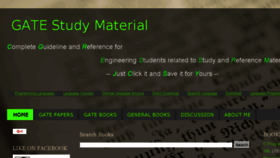 What Gate-study-material.blogspot.com website looked like in 2016 (8 years ago)