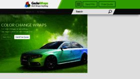 What Geckowraps.com website looked like in 2016 (8 years ago)