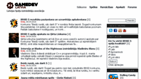 What Gamedev.lv website looked like in 2016 (8 years ago)