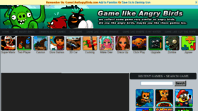 What Gamelikeangrybirds.com website looked like in 2016 (8 years ago)