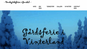 What Gaardsferie.com website looked like in 2016 (8 years ago)