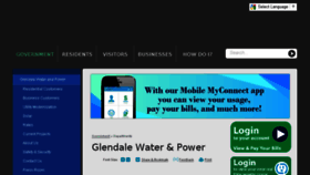What Glendalewaterandpower.com website looked like in 2016 (8 years ago)
