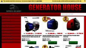 What Generatorhouse.com.au website looked like in 2016 (8 years ago)