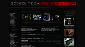 What Gideontech.com website looked like in 2016 (8 years ago)