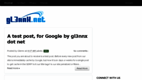 What Gl3nnx.net website looked like in 2016 (8 years ago)