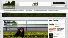 What Greenroofs.org website looked like in 2016 (8 years ago)