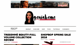 What Geniabeme.com website looked like in 2016 (8 years ago)