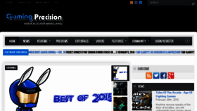 What Gamingprecision.com website looked like in 2016 (8 years ago)