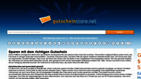 What Gutscheinstore.net website looked like in 2016 (8 years ago)