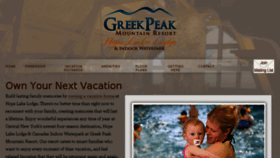 What Greekpeakvacationownership.com website looked like in 2016 (8 years ago)