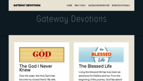 What Gatewaydevotions.com website looked like in 2016 (8 years ago)