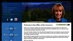 What Governor.nh.gov website looked like in 2016 (8 years ago)