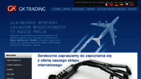What Gktrading.pl website looked like in 2016 (8 years ago)