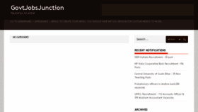 What Govtjobsjunction.com website looked like in 2016 (8 years ago)