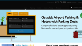 What Gatwickreservations.com website looked like in 2016 (8 years ago)