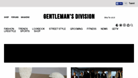 What Gentlemansdivision.com website looked like in 2016 (8 years ago)