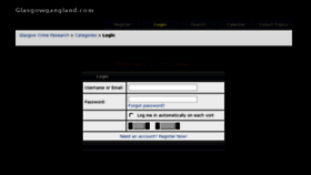 What Glasgowgangland.com website looked like in 2016 (8 years ago)