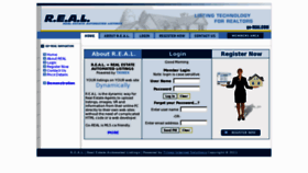 What Go-real.com website looked like in 2016 (9 years ago)