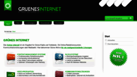 What Gruenes-internet.de website looked like in 2016 (8 years ago)