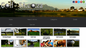 What Golf-sa.co.za website looked like in 2016 (8 years ago)