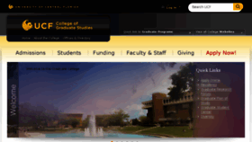 What Graduate.ucf.edu website looked like in 2016 (8 years ago)