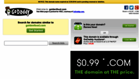 What Goldenfeed.com website looked like in 2016 (8 years ago)