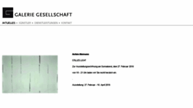 What Galerie-gesellschaft.de website looked like in 2016 (8 years ago)