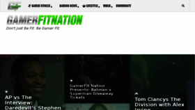 What Gamerfitnation.com website looked like in 2016 (8 years ago)