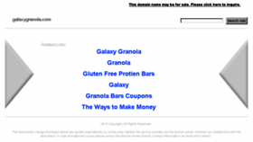 What Galaxygranola.com website looked like in 2016 (8 years ago)