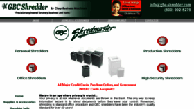 What Gbc-shredder.com website looked like in 2016 (8 years ago)
