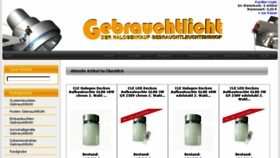 What Gebrauchtlicht.de website looked like in 2016 (8 years ago)