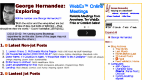 What Georgehernandez.com website looked like in 2016 (8 years ago)