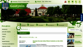 What Gostynin.pl website looked like in 2016 (7 years ago)