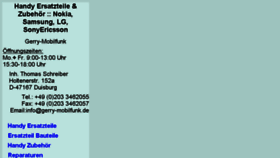 What Gerry-mobilfunk.de website looked like in 2016 (9 years ago)