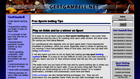 What Gertgambell.net website looked like in 2016 (7 years ago)