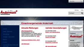 What Gemeinde-andermatt.ch website looked like in 2016 (7 years ago)