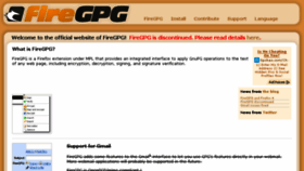 What Getfiregpg.org website looked like in 2016 (8 years ago)